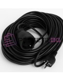 Удължител разклонител контакт и щепсел двужилен 10, 30 и 50 метра